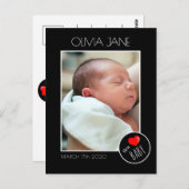 Neue Babyfotografie-Rahmen - Benutzerdefiniertes F Postkarte (Vorne/Hinten)
