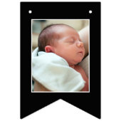Neue Babyfotografie-Rahmen - Benutzerdefiniertes F Wimpelkette (Zweite Fahne)