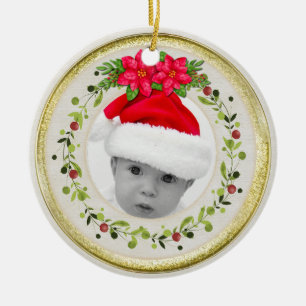 Neue Babygeburtsstatistiken Weihnachten, Geburtsan Keramik Ornament
