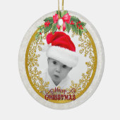 Neue Babygeburtsstatistiken Weihnachten, Geburtsan Keramik Ornament (Links)