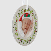 Neue Babygeburtsstatistiken Weihnachten, Geburtsan Ornament (Vorderseite)
