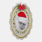 Neue Babygeburtsstatistiken Weihnachten, Geburtsan Ornament Karte (Rechts)