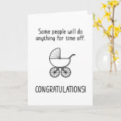 Neue Babykarte ausstellen Karte (Gelbe Blume)