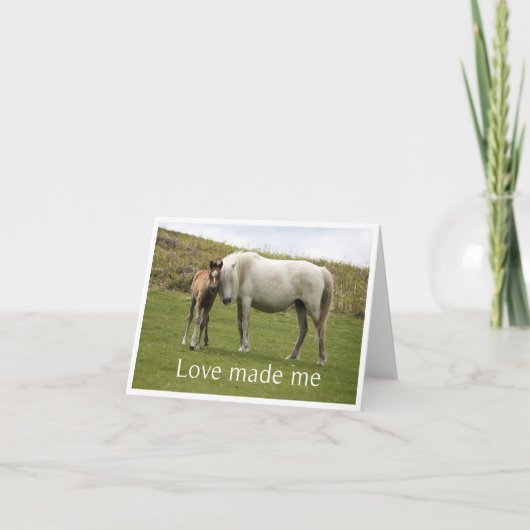 Neue Babykarte Dankeskarte (Vorderseite)