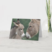 Neue Babykarte des Esels Ankündigung (Rückseite)