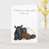 Neue Babykarte für Mutter und Baby Karte (Gelbe Blume)