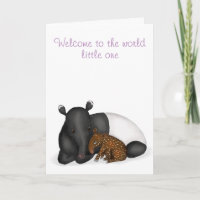 Neue Babykarte für Mutter und Baby