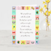 Neue Babykarte Karte (Gelbe Blume)