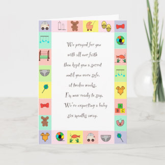 Neue Babykarte Karte