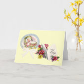 Neue Babykarte Karte (Gelbe Blume)