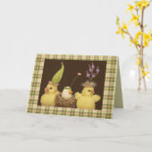 Neue Babykarte Karte (Gelbe Blume)