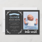 Neue Babymitteilung/danken Ihnen zu kardieren Dankeskarte (Vorderseite)