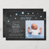 Neue Babymitteilung/danken Ihnen zu kardieren Dankeskarte (Vorne/Hinten)