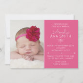 Neue Babymitteilung/danken Ihnen zu kardieren Dankeskarte (Vorderseite)