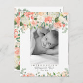 Neue Babypfirsichgrün Foto Postkarte (Vorne/Hinten)