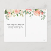 Neue Babypfirsichgrün Foto Postkarte (Rückseite)