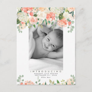 Neue Babypfirsichgrün Foto Postkarte
