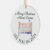 Neue Babyschwangerschaft Keramik Ornament (Rechts)