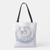 Neue Ball Python Keepers Yuki Logo Tasche weiß (Rückseite)