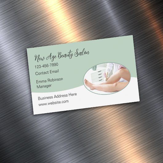 Neue Beauty Skin Care Salon Magnetic Business Card Magnetische Visitenkarte
