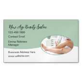 Neue Beauty Skin Care Salon Magnetic Business Card Magnetische Visitenkarte (Vorderseite)