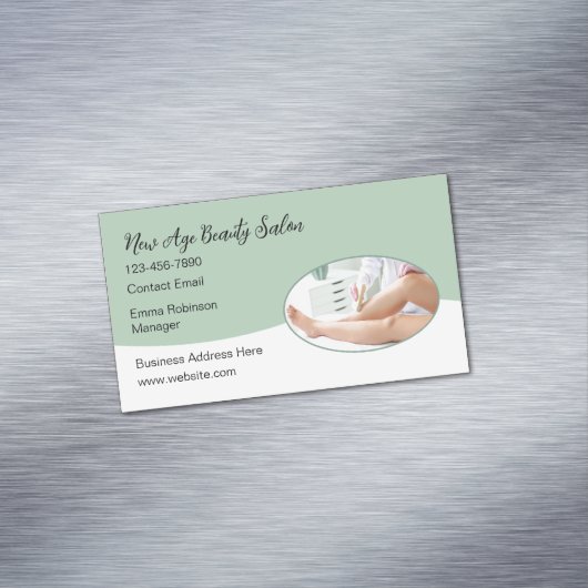 Neue Beauty Skin Care Salon Magnetic Business Card Magnetische Visitenkarte (Beispiel)