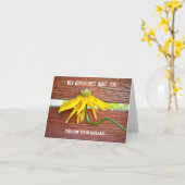 Neue Beginnkarte Karte (Gelbe Blume)