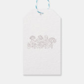 Neue benutzerdefinierte TextLogo-Gift-Tags Geschenkanhänger (Rückseite)