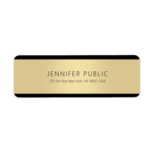 Neue, Berufliche und kreative Goldvorlage (Vorne)