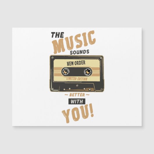 Neue Bestellung - Kassettenband Magnetkarte (Vorderseite)