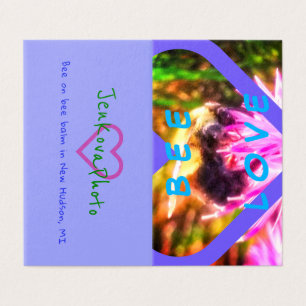 NEUE BIENEN-LIEBE-MINIkarten 2x3.5 horizontal Visitenkarten