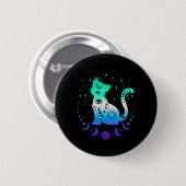 Neue blaue schwule männliche Mlm-Pride-Flagge, Ast Button (Vorne & Hinten)
