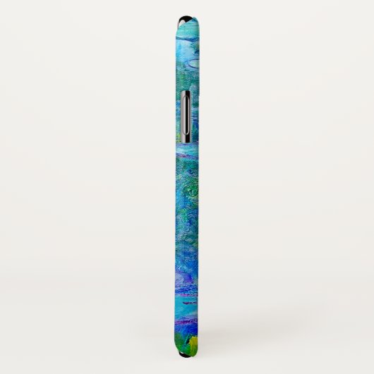 Neue blaues Wasser-Lilien-Teich Monet schöne Kunst Case-Mate iPhone Hülle (Hinten/Rechts)