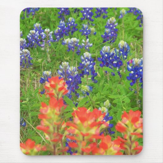 Neue Blues und Rottöne Mousepad (Vorne)