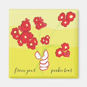 Neue Blume der Liebe Magnet