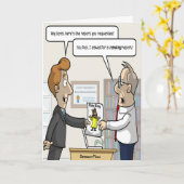 Neue Boss Punny Grußkarte Karte (Gelbe Blume)