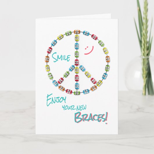 Neue Bracks Herzlichen Glückwunsch Peace Sign auf Karte (Vorderseite)