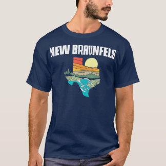 Neue Braunfels Texas Außenbereich Vintage Natur T-Shirt