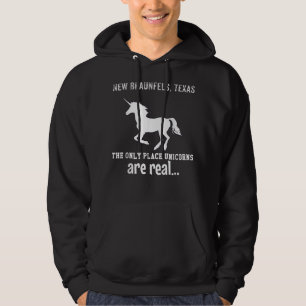 Neue Braunfels Texas der einzige Ort Unicorns sind Hoodie