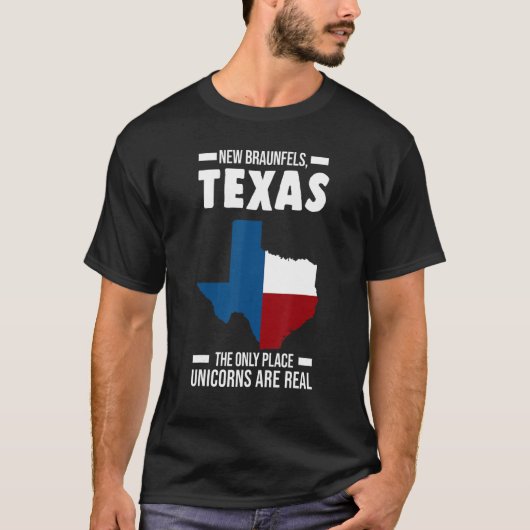Neue Braunfels, Texas der einzige Staat der USA T-Shirt (Vorderseite)