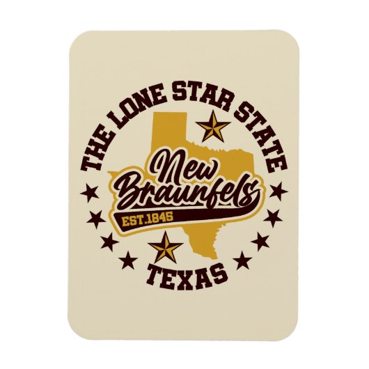 Neue Braunfels, Texas Magnet (Vertikal)
