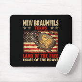 Neue Braunfels Texas USA Flag 4. Juli Mousepad (Mit Mouse)