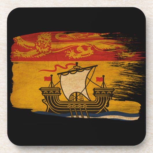 Neue Braunschweig-Flagge Getränkeuntersetzer (Vorderseite)