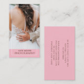 Neue Braut- und Ehemannfotograf Visitenkarte (Vorne/Hinten)