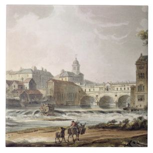 Neue Brücke, 'vom Bad illustriert durch eine Reihe Fliese