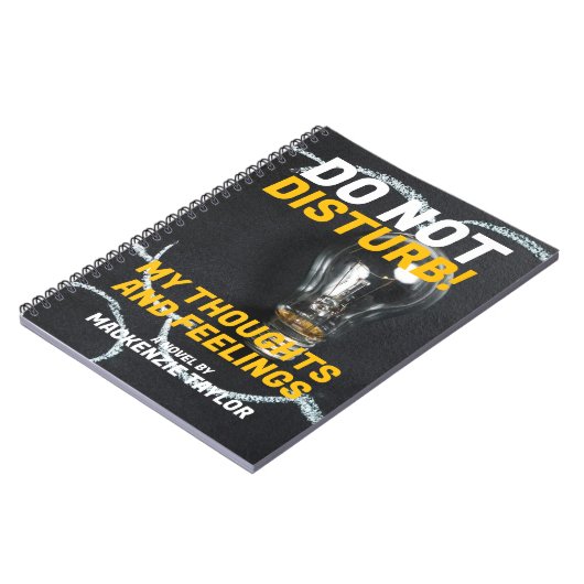 Neue Buchabdeckung Personalisiert mit eigenem Text Notizblock (Linke Seite)