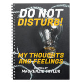 Neue Buchabdeckung Personalisiert mit eigenem Text Notizblock (Vorderseite)