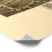 Neue Burg, PA Panoramakarte - 1896 Poster (Ecke)