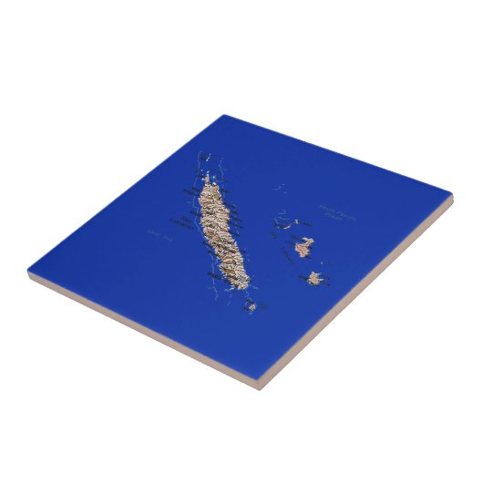 Neue Caledonia-Karte Fliese (Seite)