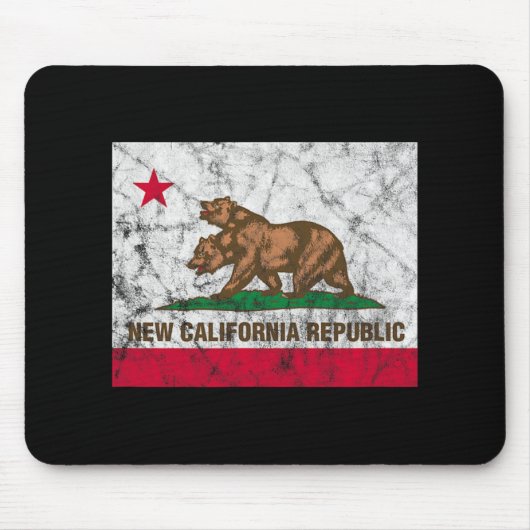 Neue California Republik Ncr State Distressed Flag Mousepad (Vorne)